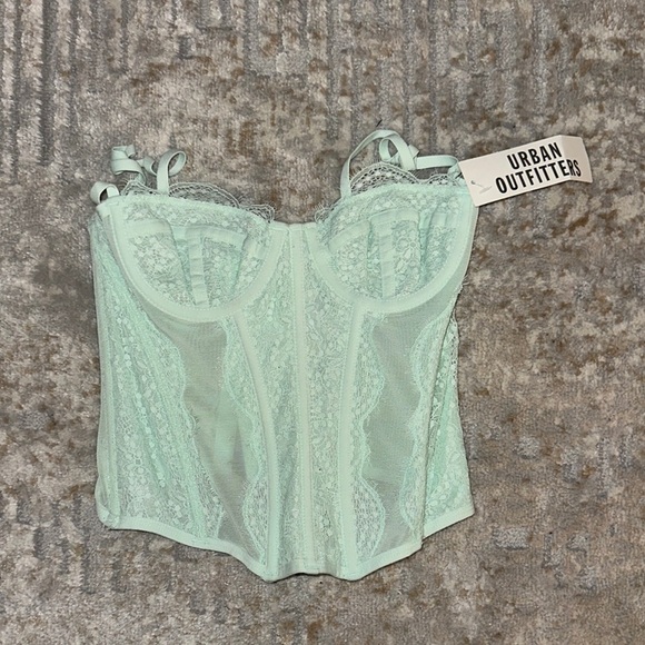 NWT Urban Outfitters Out From Under RARE Mint Modern Love Corset - Picture 4 of 7